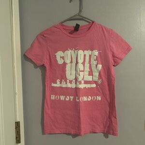 Gildan Pink Short Sleeve Tee Casual Crew Neck